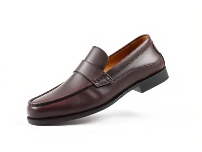 Burgundy Leather Loafer Model Pack Low-poly 3D model