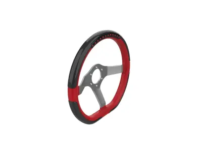 Automotive Racing Steering Wheel 3D print model