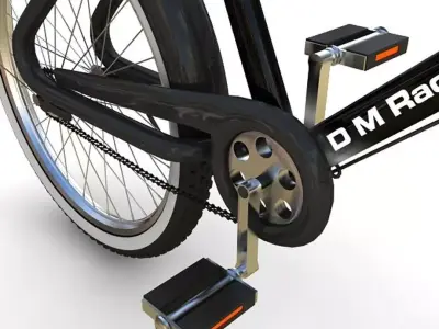 Stylish Bicycle Low-poly 3D model