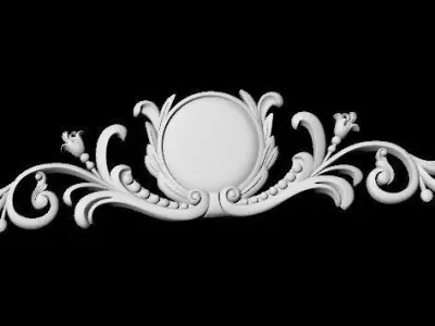 Central decor ornament for furniture 3D model 567