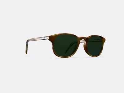 Downing Sunglasses in English Oak 3D model