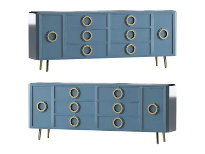 Rindix Blue Sideboard 3D model