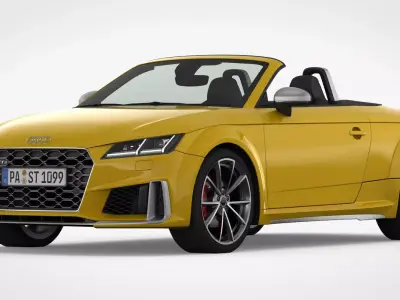 Audi TT Roadster 2019 Detailed Interior 3D model