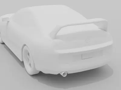 Toyota Supra mk4 game ready  Low-poly 3D model