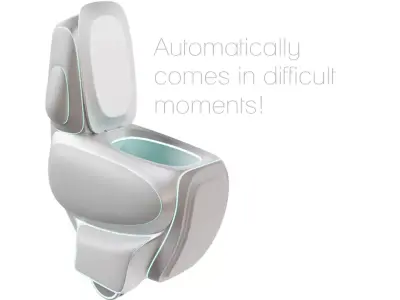 Cyber Bio Toilet Concept 3D model