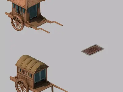 Game Carriage 271 3D model