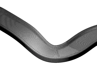 Plastic Sports Games Race Track Toy 3D model