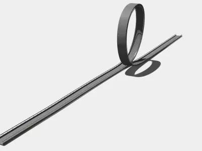 Acrobatic track Low-poly 3D model