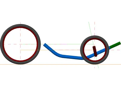 Recumbent Trike Part2 Free 3D model