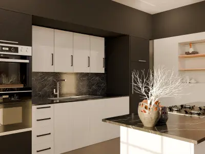 Kitchen design 3D model purchase