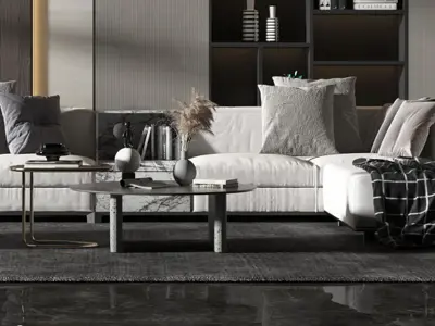 Luxury Room Style Modern Living 3D model