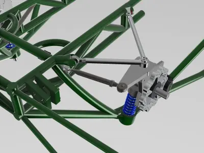 1967 STANG PROMOD TUBULAR CHASSIS SUSPENSION BRAKES STEERING 3D print model