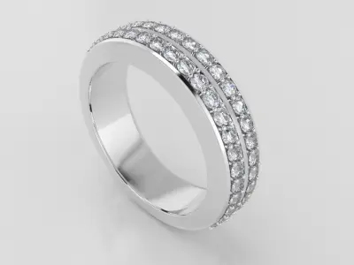 Ring Diamond Eternity 3D model
