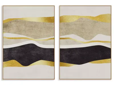 Abstract Painting Frame set 3D model 21