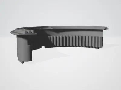 Gear and crescent trapeze wipers Mercedes W140 W202 W210 3D print model