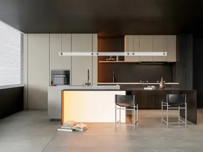 Kitchen Modern interior 83 3D model