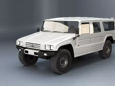Toyota Megacruiser Military 4x4 SUV 3D model