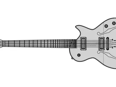 Guitar Free 3D model