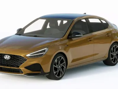 Hyundai i30 fastback 2020 3D model