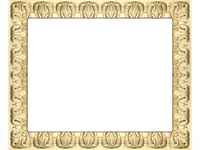 Classic Frame 024 Low-poly 3D model