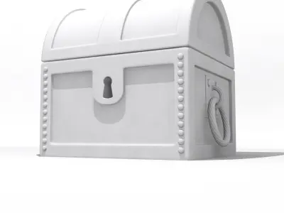 Pirate chest bedroom decoration Free 3D model