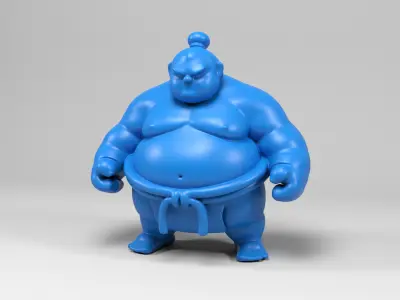 Sumo wrestler figure 3D print model