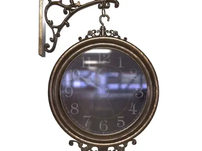 wall clock ornament design 3D model