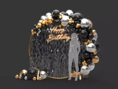 Balloon Arch 2 3D model