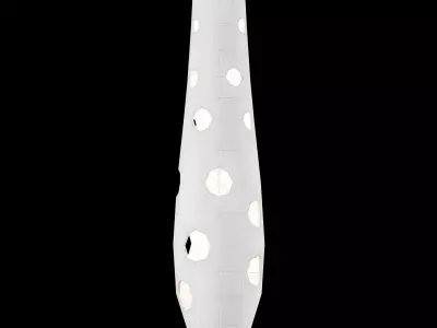 Modern concrete floor lamp 3D model