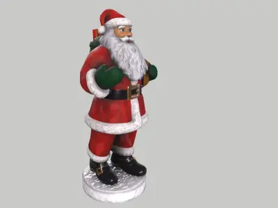 Santa Claus Low-poly 3D model