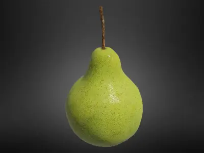 Pear fruit Low-poly 3D model