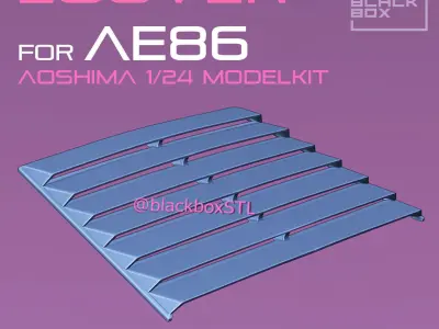 AE86 Window LOUVER FOR AOSHIMA 1-24 Modelkit 3D print model