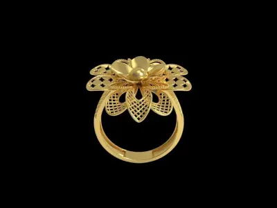 Fusion Gold Rings RAA03 3D print model