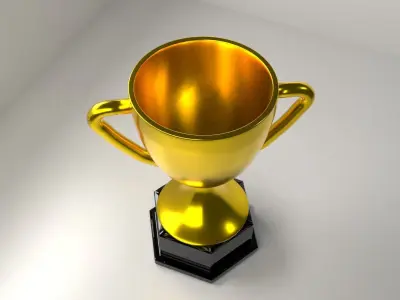 Gold Trophy 3D model
