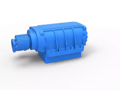 Supercharger Scale 1 to 25 3D print model