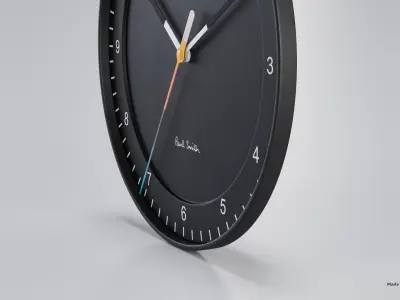BRAUN WATCH BC17 WALL CLOCK NO GLASS 3D model