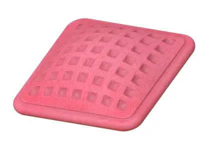 Exquisite Square Cushion Pillow 3D print model