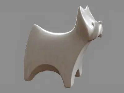 Decorative Dog figurine 3D model