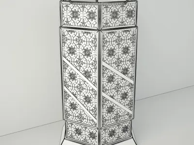 Moroccan Votive Lamps 3D model