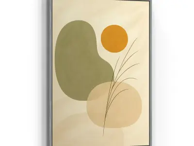 Picture with frame N-009 3D model