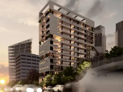 Modern High-rise Apartment 3D model