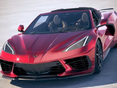 Chevrolet Corvette C8 Stingray CG 2020 VRAY 3D model