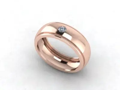 Men Band Ring 3D print model