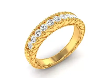 Solitaire Engagement Wedding Ring 3D print model buy
