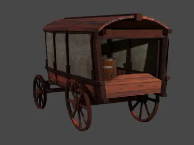 telega carriage 3D model