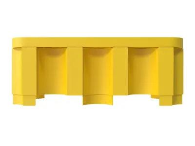 Plastic barrel pallet 3D model