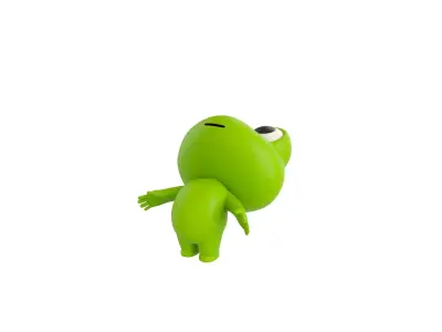 Character172 Rigged Frog 3D model