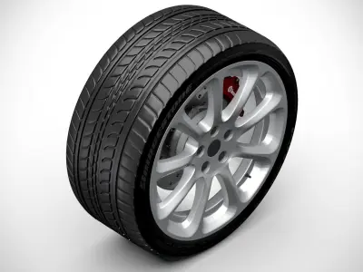 Wheel v14 3D model