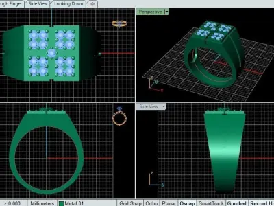 men ring 3D print model