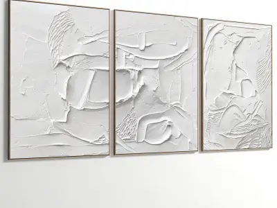 Abstract Painting Set of 3 pieces - No 16 Low-poly 3D model